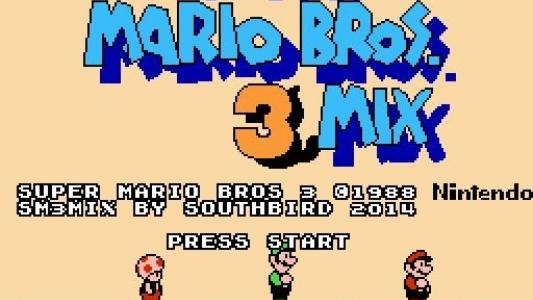 Super Mario Bros. 3Mix titlescreen