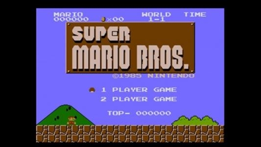 Super Mario Bros. titlescreen