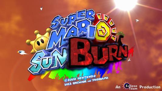 Super Mario Sunburn titlescreen