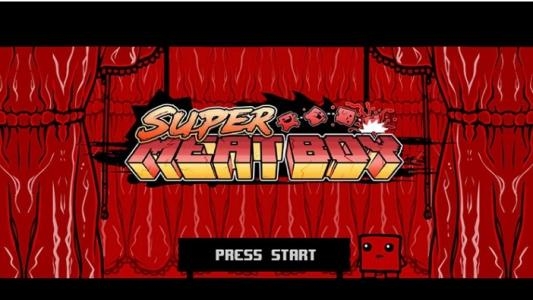 Super Meat Boy titlescreen