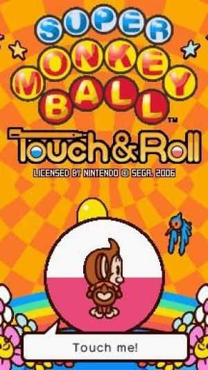 Super Monkey Ball: Touch & Roll titlescreen