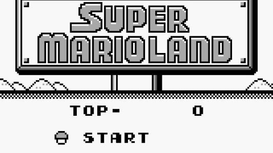 Super Super Mario Land titlescreen