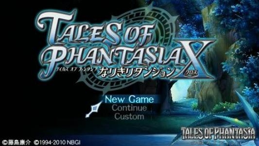 Tales of Phantasia: Narikiri Dungeon X titlescreen