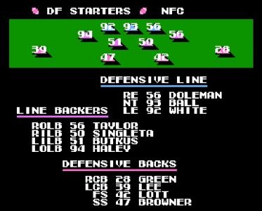 Tecmo Super Bowl Alltime Greats screenshot