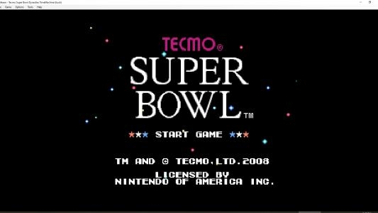 Tecmo Super Bowl Dynasties Time Machine titlescreen