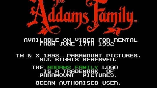 The Addams Family titlescreen