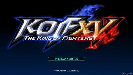 The King of Fighters XV - STEAM Edition titlescreen