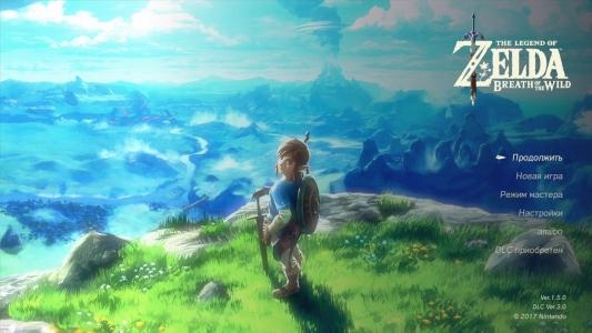 The Legend of Zelda: Breath of the Wild titlescreen