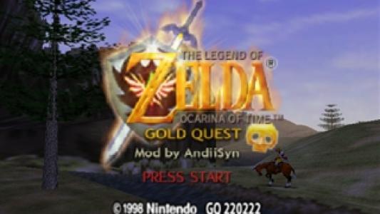 The Legend of Zelda: Gold Quest titlescreen