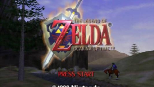 The Legend of Zelda: Ocarina of Time titlescreen