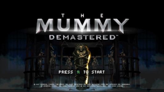 The Mummy Demastered titlescreen