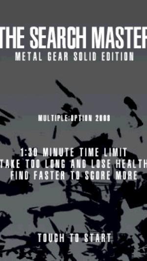 The Search Master: Metal Gear Solid Edition titlescreen