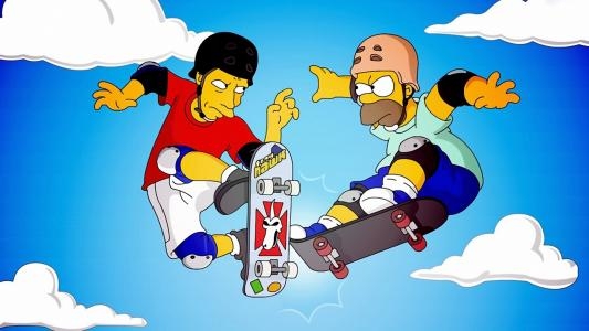 The Simpsons Skateboarding fanart