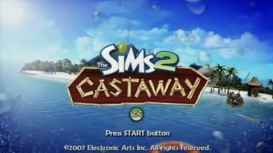 The Sims 2: Castaway titlescreen