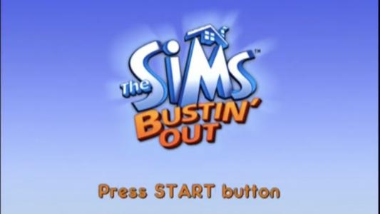 The Sims: Bustin' Out titlescreen