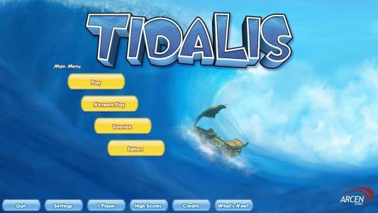 Tidalis titlescreen