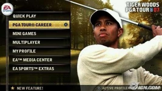 Tiger Woods PGA Tour 07 titlescreen