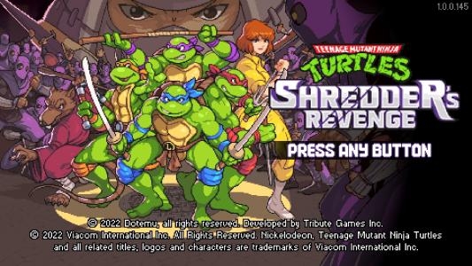 TMNT: Shredder's Revenge [Classic Edition] titlescreen