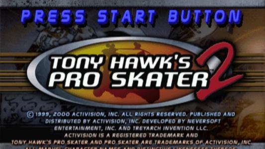 Tony Hawk's Pro Skater 2 [Platinum] titlescreen