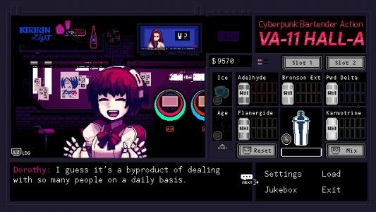 VA-11 Hall-A: Cyberpunk Bartender Action screenshot