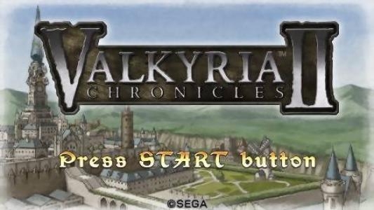 Valkyria Chronicles II titlescreen