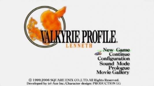 Valkyrie Profile: Lenneth titlescreen