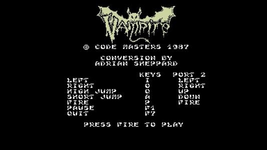 Vampire titlescreen