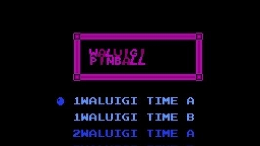 Waluigi Pinball titlescreen