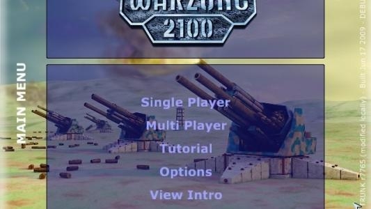 Warzone 2100 titlescreen