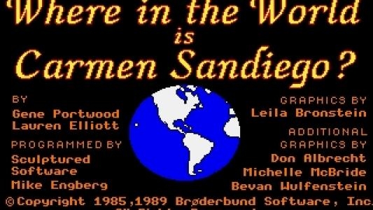 Where in the World is Carmen Sandiego titlescreen