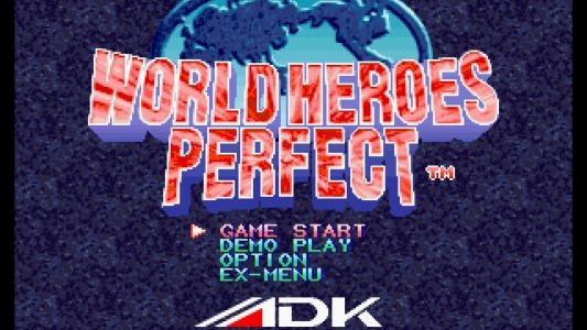 World Heroes Perfect titlescreen