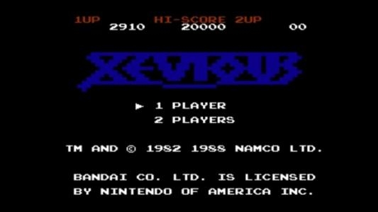 Xevious titlescreen