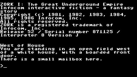 Zork I screenshot