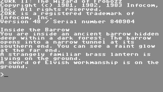 Zork II screenshot